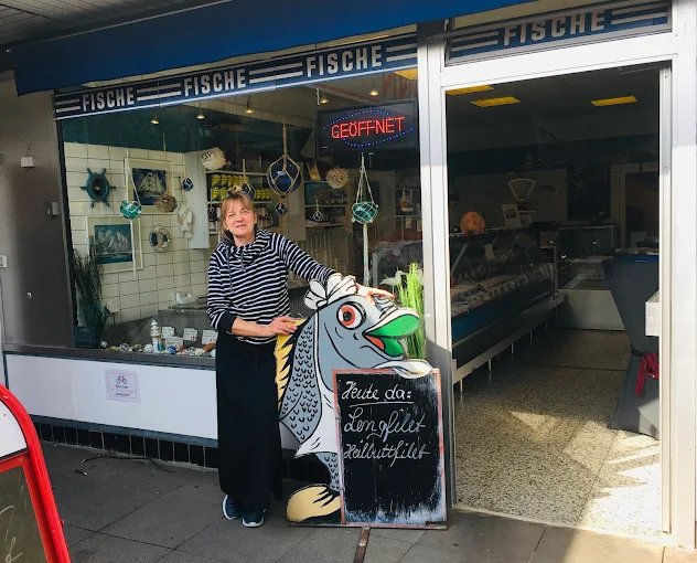 Historisches Bild von Fisch-Hädecke oder Innenansicht